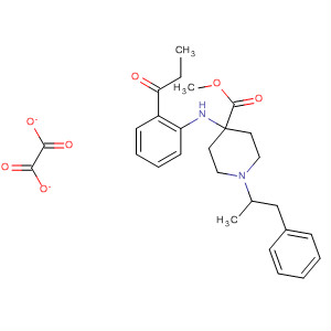 4-Piperidinecarboxylic acid,1-(1-methyl-2-phenylethyl)-4-[(1-oxopropyl)phenylamino]-, methyl ester,ethanedioate (1:1)