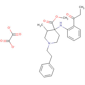 4-Piperidinecarboxylic acid,3-methyl-4-[(1-oxopropyl)phenylamino]-1-(2-phenylethyl)-, methyl ester,trans-, ethanedioate (1:1)