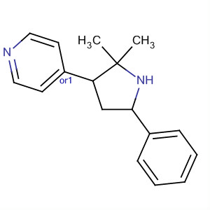 Pyridine, 4-(2,2-dimethyl-5-phenyl-3-pyrrolidinyl)-, cis-