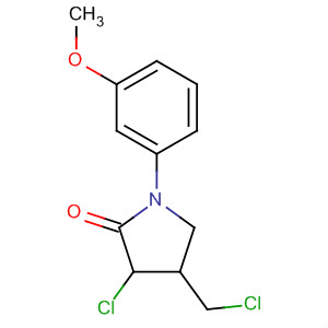 2-Pyrrolidinone, 3-chloro-4-(chloromethyl)-1-(3-methoxyphenyl)-