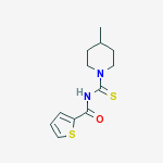 N-(4-METHYLPIPERIDINE-1-CARBOTHIOYL)THIOPHENE-2-CARBOXAMIDE