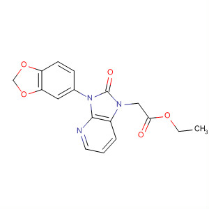 1H-Imidazo[4,5-b]pyridine-1-acetic acid,3-(1,3-benzodioxol-5-yl)-2,3-dihydro-2-oxo-, ethyl ester