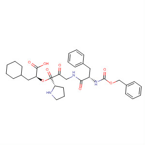 L-Proline, 1-[N-[N-[(phenylmethoxy)carbonyl]-L-phenylalanyl]glycyl]-,1-carboxy-2-cyclohexylethyl ester, (S)-