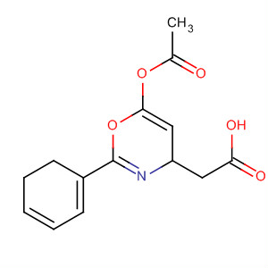 4H-1,3-Oxazine-4-acetic acid, 6-(acetyloxy)-5,6-dihydro-2-phenyl-