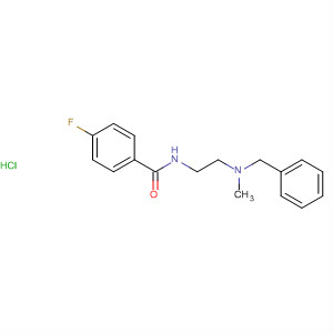 Benzamide, 4-fluoro-N-[2-[methyl(phenylmethyl)amino]ethyl]-,hydrochloride