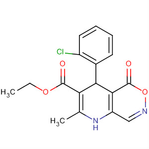 4H-Pyrido[2,3-d][1,2]oxazine-3-carboxylic acid,4-(2-chlorophenyl)-1,5-dihydro-2-methyl-5-oxo-, ethyl ester