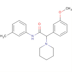 1-Piperidineacetamide, 4-(2-methoxyphenyl)-N-(3-methylphenyl)-