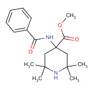 4-Piperidinecarboxylic acid, 4-(benzoylamino)-2,2,6,6-tetramethyl-,methyl ester
