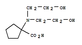 1-[bis(2-hydroxyethyl)amino]cyclopentanecarboxylic acid