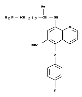 N~4~-[5-(4-fluorophenoxy)-6-methoxyquinolin-8-yl]pentane-1,4-diamine