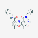 2-amino-N,N-dibenzyl-4,6-dimethyl-3-oxo-phenoxazine-1,9-dicarboxamide