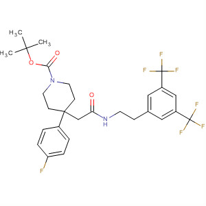 1-Piperidinecarboxylic acid,4-[2-[[[3,5-bis(trifluoromethyl)phenyl]methyl]methylamino]-2-oxoethyl]-4-(4-fluorophenyl)-, 1,1-dimethylethyl ester