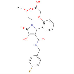 Acetic acid,[2-[3-[[[(4-fluorophenyl)methyl]amino]carbonyl]-2,5-dihydro-4-hydroxy-1-(2-methoxyethyl)-5-oxo-1H-pyrrol-2-yl]phenoxy]-