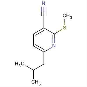 3-Pyridinecarbonitrile, 6-(2-methylpropyl)-2-(methylthio)-