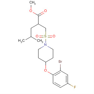 Pentanoic acid,2-[[[4-(2-bromo-4-fluorophenoxy)-1-piperidinyl]sulfonyl]methyl]-4-methyl-, methyl ester