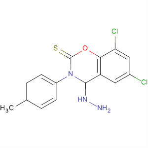 2H-1,3-Benzoxazine-2-thione,6,8-dichloro-4-hydrazino-3,4-dihydro-3-(4-methylphenyl)-