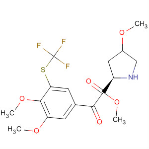 D-Proline, 1-[3,4-dimethoxy-5-[(trifluoromethyl)thio]benzoyl]-4-methoxy-,methyl ester, (4R)-
