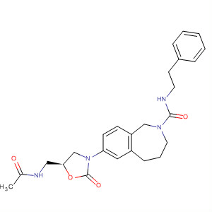 2H-2-Benzazepine-2-carboxamide,7-[(5S)-5-[(acetylamino)methyl]-2-oxo-3-oxazolidinyl]-1,3,4,5-tetrahydro-N-(2-phenylethyl)-