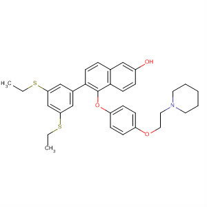 2-Naphthalenol,6-[3,5-bis(ethylthio)phenyl]-5-[4-[2-(1-piperidinyl)ethoxy]phenoxy]-