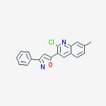 Quinoline, 2-chloro-7-methyl-3-(3-phenyl-5-isoxazolyl)-