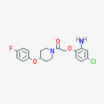 Piperidine, 1-[(2-amino-4-chlorophenoxy)acetyl]-4-(4-fluorophenoxy)-