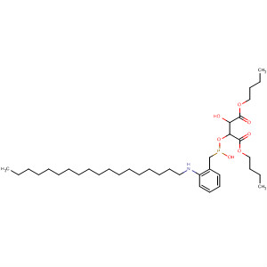 Butanedioic acid,2-hydroxy-3-[[hydroxy[(octadecylamino)phenylmethyl]phosphinyl]oxy]-,dibutyl ester, (2R,3R)-