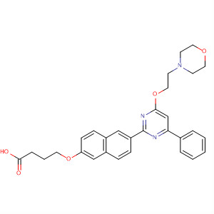 Butanoic acid,4-[[6-[4-[2-(4-morpholinyl)ethoxy]-6-phenyl-2-pyrimidinyl]-2-naphthalenyl]oxy]-