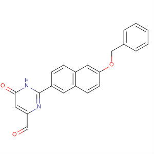 4-Pyrimidinecarboxaldehyde,1,6-dihydro-6-oxo-2-[6-(phenylmethoxy)-2-naphthalenyl]-