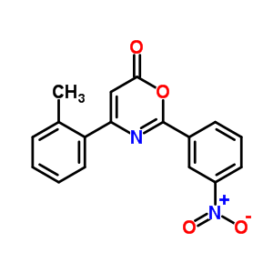 4-(2-methylphenyl)-2-(3-nitrophenyl)-6H-1,3-oxazin-6-one