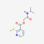 2-oxo-2-(propan-2-ylamino)ethyl 2-(methylsulfanyl)pyridine-3-carboxylate