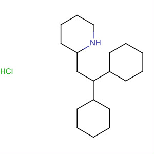 Piperidine, 2-(2,2-dicyclohexylethyl)-, hydrochloride