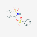 1,1-dioxido-2,3-dihydro-1,2-benzothiazol-3-yl 2-methylbenzenesulfonate