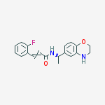 N-[(1S)-1-(3,4-Dihydro-2H-1,4-benzoxazin-6-yl)ethyl]-3-(2-fluorophenyl)-  2-propenamide