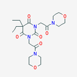 5,5-diethyl-1,3-bis(2-morpholin-4-yl-2-oxoethyl)pyrimidine-2,4,6(1H,3H,5H)-trione