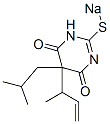 5-Isobutyl-5-(1-methyl-2-propenyl)-2-sodiothio-4,6(1H,5H)-pyrimidinedione