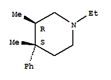 Piperidine,1-ethyl-3,4-dimethyl-4-phenyl-, (3R,4S)-rel-