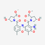 METHYL 1-[2-AMINO-9-(4-HYDROXY-2-METHOXYCARBONYL-PYRROLIDINE-1-CARBONYL)-4,6-DIMETHYL-3-OXO-PHENOXAZINE-1-CARBONYL]-4-HYDROXY-PYRROLIDINE-2-CARBOXYLATE