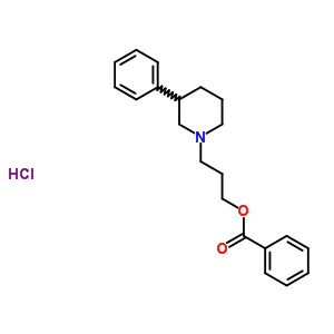 1-PIPERIDINEPROPANOL,3-PHENYL-,BENZOATE HCL