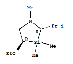 1-Aza-3-silacyclopentane,4-ethoxy-1,3,3-trimethyl-2-(1-methylethyl)-, (2R,4S)-rel-