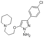 1H-Pyrazol-1-amine, 3-(4-chlorophenyl)-5-(3-(1-piperidinyl)propoxy)-