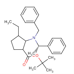 Cyclopentanecarboxylic acid,3-ethyl-2-[[(1S)-1-phenylethyl](phenylmethyl)amino]-, 1,1-dimethylethylester, (1S,2S,3R)-
