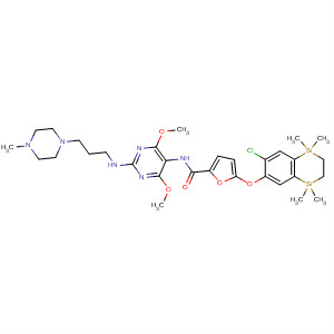 2-Furancarboxamide,5-[(7-chloro-1,2,3,4-tetrahydro-1,1,4,4-tetramethyl-1,4-disilanaphthalen-6-yl)oxy]-N-[4,6-dimethoxy-2-[[3-(4-methyl-1-piperazinyl)propyl]amino]-5-pyrimidinyl]-