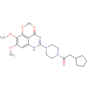 Piperazine,1-(cyclopentylacetyl)-4-(1,4-dihydro-5,6,7-trimethoxy-4-oxo-2-quinazolinyl)-