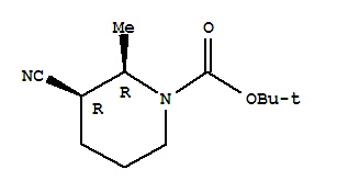 1-Piperidinecarboxylicacid, 3-cyano-2-methyl-, 1,1-dimethylethyl ester, (2R,3R)-rel-