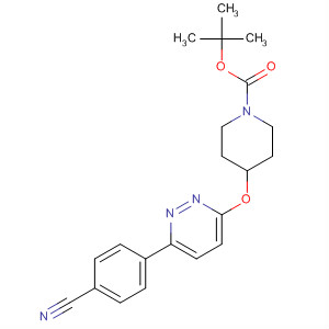 1-Piperidinecarboxylic acid, 4-[[6-(4-cyanophenyl)-3-pyridazinyl]oxy]-,1,1-dimethylethyl ester