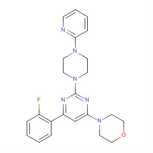 Morpholine,4-[6-(2-fluorophenyl)-2-[4-(2-pyridinyl)-1-piperazinyl]-4-pyrimidinyl]-