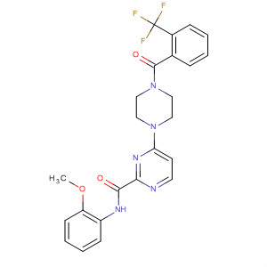 3-Pyridazinecarboxamide,N-(2-methoxyphenyl)-6-[4-[2-(trifluoromethyl)benzoyl]-1-piperazinyl]-