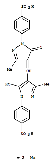 disodium p-[4,5-dihydro-4-[[5-hydroxy-3-methyl-1-(4-sulphonatophenyl)-1H-pyrazol-4-yl]methylene]-3-methyl-5-oxo-1H-pyrazol-1-yl]benzenesulphonate