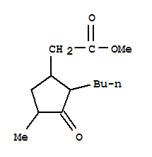 methyl 2-butyl-4-methyl-3-oxocyclopentaneacetate