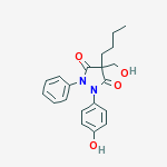 4-butyl-4-(hydroxymethyl)-1-(4-hydroxyphenyl)-2-phenylpyrazolidine-3,5-dione